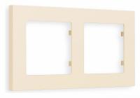 Рамка ALFA Techno (Бежевый матовый) 2-ая AF220332