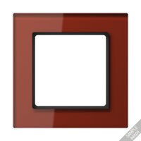 JUNG A creation Стекло Красный Оксид Рамка 5-ая