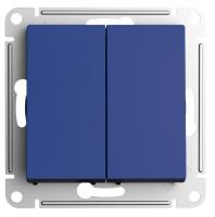 Systeme Electric AtlasDesign Аквамарин Переключатель 2-клавишный перекрестный, 2 x сх. 7, 10АХ, механизм