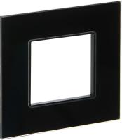 IEK SKANDY Стекло Черный Рамка 1-ая SK-F21Bl