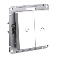 Systeme Electric AtlasDesign Лотос Выключатель 2-клавишный жалюзи, 10А, механизм