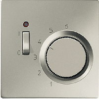 JUNG LS 990 Edelstahl Термостат комнатный, 10(4)А