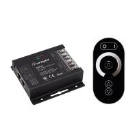 Arlight Диммер ARL-OVAL-DIM Black (12-24V, 3x10A, ПДУ Овал, RF, RJ45) (IP20 Металл, 3 года)