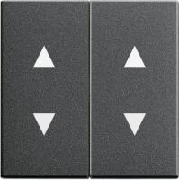 Gira S-55 Антрацит Клавиша 2-ая с двойными стрелками