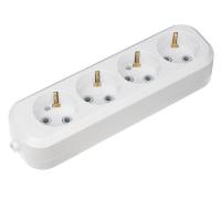 Колодка 4 гнезда c заземлением Rexant