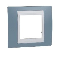 Schneider Electric Unica Хамелеон Синий/Бел Рамка 1-ая