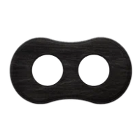 BIRONI Шедель Бук Угольно-черный Рамка 2-ая Форма восьмерки (скрытый монтаж)