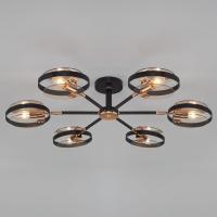 Потолочный светильник в стиле лофт 70121/6 черный Eurosvet Gallo