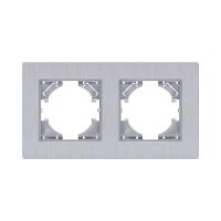 Рамка 2-постовая, серый Kollinger Eleganz Plex EP2GY