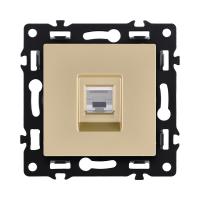 Розетка Ethernet RJ45 Cat.6, золотой Kollinger Asthetik AS-017GD