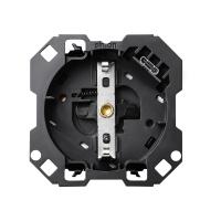 Simon 100 Розетка со шторками Schuko 2Р+Е с з/у USB C 10W, 16A 250В~