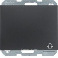 Berker K.1 Антрацит матовый Розетка с/з с откидной крышкой