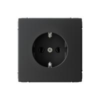 Systeme Electric ArtGallery Карбон Розетка с заземлением, 16А, механизм, быстрозажим. клем.