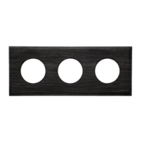 BIRONI Шедель Бук Угольно-черный Рамка 3-ая Форма квадрат (скрытый монтаж)