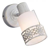 Настенный светильник 20025/1 белый с золотом Eurosvet Silvia