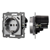 Arlight Механизм розетки с USB зарядкой SCT-MUAC-PL-GR-V (250V, 16A) (-)