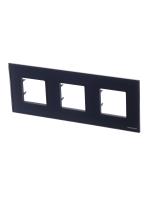 ABB NIE Zenit Стекло графит Рамка 3-я 2+2+2 мод