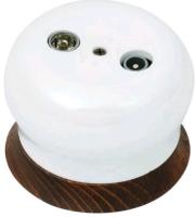 BIRONI Фаберже Керамика Перламутр Розетка TV/R-SAT оконечная