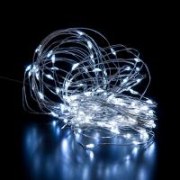 Гирлянда нить 'Роса' белый 10м IP20 400-008 белый Eurosvet Роса