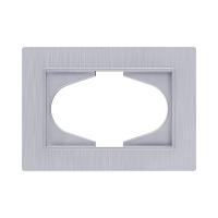 Рамка для двойной розетки, серый Kollinger Eleganz Plex EP120GY
