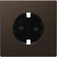 SE Merten D-Life Мокко Накладка центральная для механизма розетки