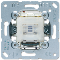 JUNG Мех Выключатель 1-клавишный возвратно нажимной 2-х полюсной возм контрольной подсветки