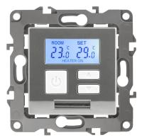 ЭРА 12-4111-03 Терморегулятор универс. 230В-Imax16А, IP20, 12, Алюминий