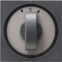 Gira S-55 Антрацит Накладка с ручкой для поворотных (в т.ч. и жалюзийных) переключателей, таймеров