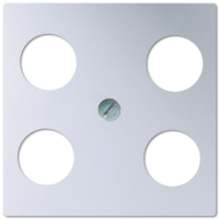 JUNG Крышка для SAT-TV-розетки с 4-мя гнездами алюминий