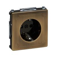 SE Merten SD Античная латунь Механизм Розетки 16А с з/к с/ шт