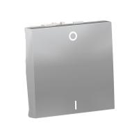 SE Unica Modular Алюминий Выключатель 1-клавишный, двухполюсный, сх. 2, 16 AX, 250В, 2 модуля