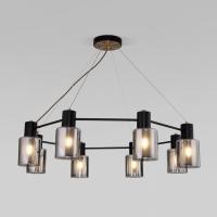 Подвесной светильник со стеклянными плафонами 70219/8 черный/античная бронза Eurosvet Notion