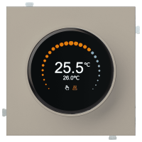 Термостат для теплых полов с круглым дисплеем, латте (32233 LT)