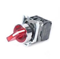 Systeme Electric Переключатель SB4 с подсветкой в сборе 22мм 3поз красн с фикс металл 24В DC 1НО+1НЗ