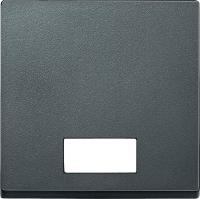 SE Merten SM Антрацит Клавиша 1-ая с окошком, без линзы