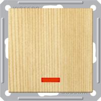 SE Wessen 59 Сосна Выключатель 1-клавишный с подсветкой 16А (сх.1)