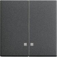 Gira S-55 Антрацит Клавиша 2-ая с линзами подсветки