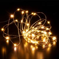 Гирлянда нить 'Роса' теплый белый 5м IP20 400-007 теплый белый Eurosvet Роса