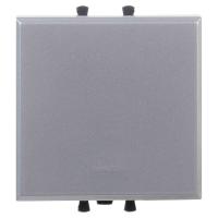 DKC Avanti Закаленная сталь Выключатель одноклавишный 2 модуля