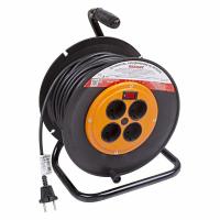 Удлинитель на катушке 50м (4 роз.) 2х1.0 с вкл. Rexant