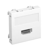 OBO Bettermann Розетка мультимедийная HDMI, 1 модуль Modul45, 45х45 мм, белая