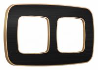 Рамка OMEGA Coint (Черный Стекло органическое/Шампань) 2-ая OF640542