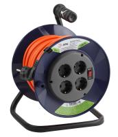 ЭРА RPx-4es-3х0.75-30m Удлинитель силовой на пластиковой катушке c/з 4 гн 30м ПВС 3х0.75