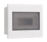 Dekraft Корпус пласт. навесной прозр. дв. 1 ряд 9 мод. IP41 ЩРН-П