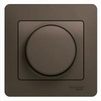 SE Glossa Шоколад Светорегулятор (диммер) поворотный, 300Вт (в сборе)