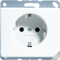 JUNG SL 500 Черная Розетка с/з винт. зажим