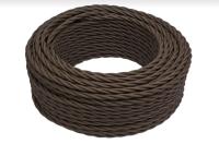 BIRONI Коричневый матовый Витой провод 3*0,75 10м