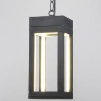 Уличный подвесной светодиодный светильник Frame LED IP54 1528 TECHNO LED серый Elektrostandard Frame a051858
