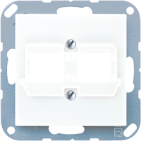 JUNG A 500 Белая Накладка для двойных модульных разъемов Reichle+De-Massari