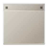 JUNG Клавиша для выключателя с полем для надписи благородная сталь